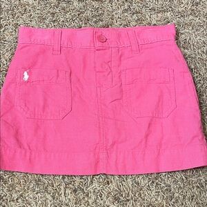 Pink Mini Skirt with Logo